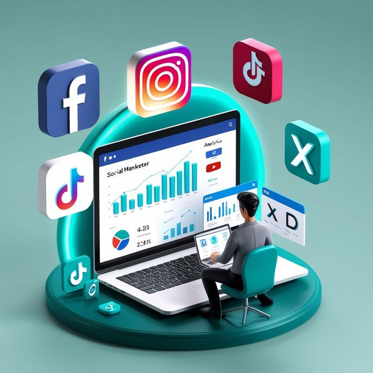 Social media marketing services by Growveer for business growth